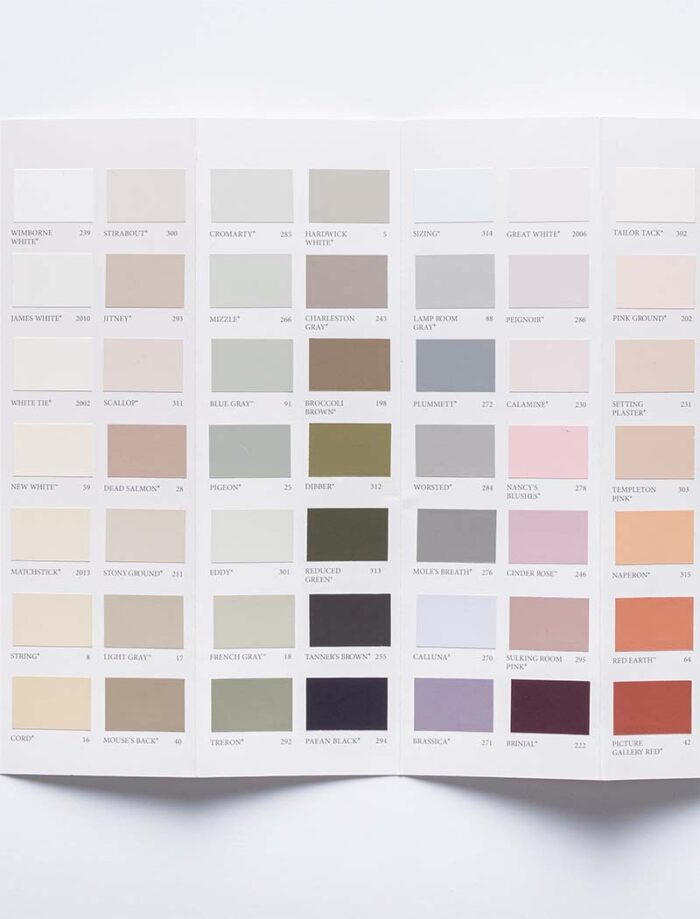 Farbkarte Farrow & Ball 2025