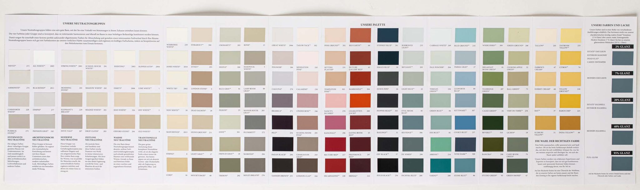 Farrow And Ball Farbkarte Online