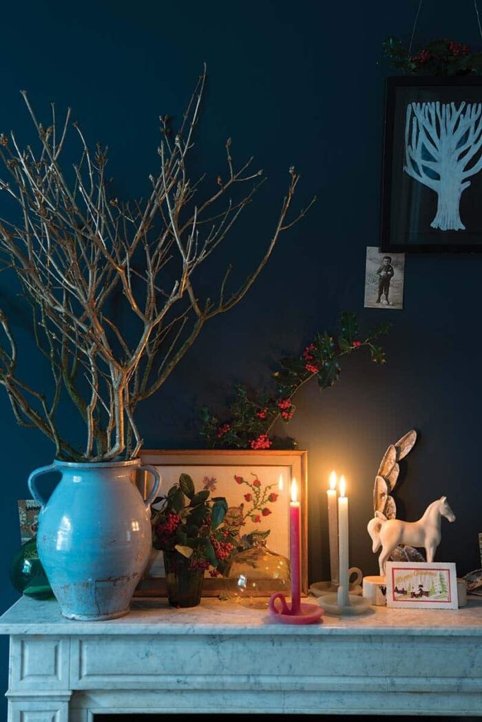 Farrow and Ball Hague Blue Kamin