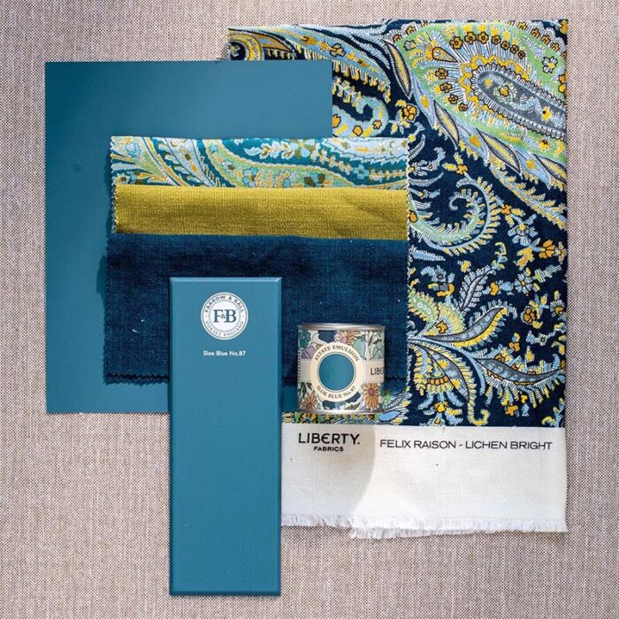 Farrow and Ball Liberty Moodboard Sloe Blue