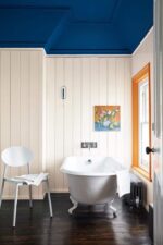Little Greene Flint, Deep Space Blue und Marigold