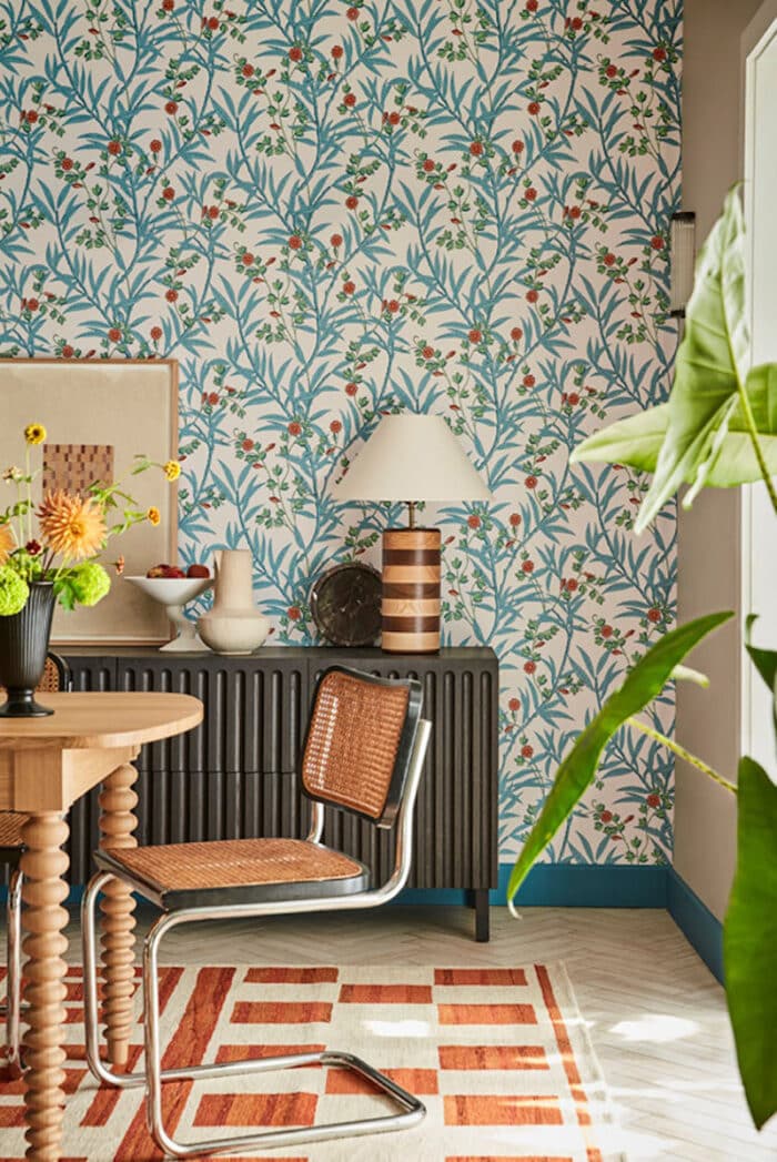 Little Greene Tapete Bamboo Floral Heat